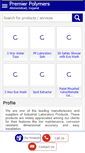 Mobile Screenshot of premierpolymers.net